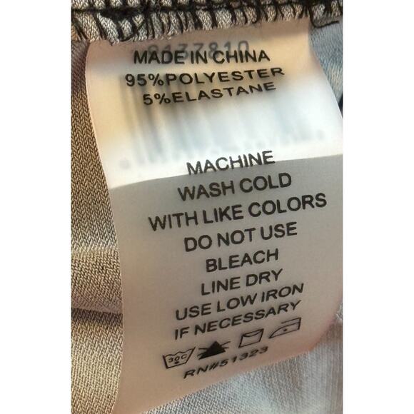 Not For Sale Vince Camuto Pants Women Large Black Wide Leg Tropical - Picture 8 of 9